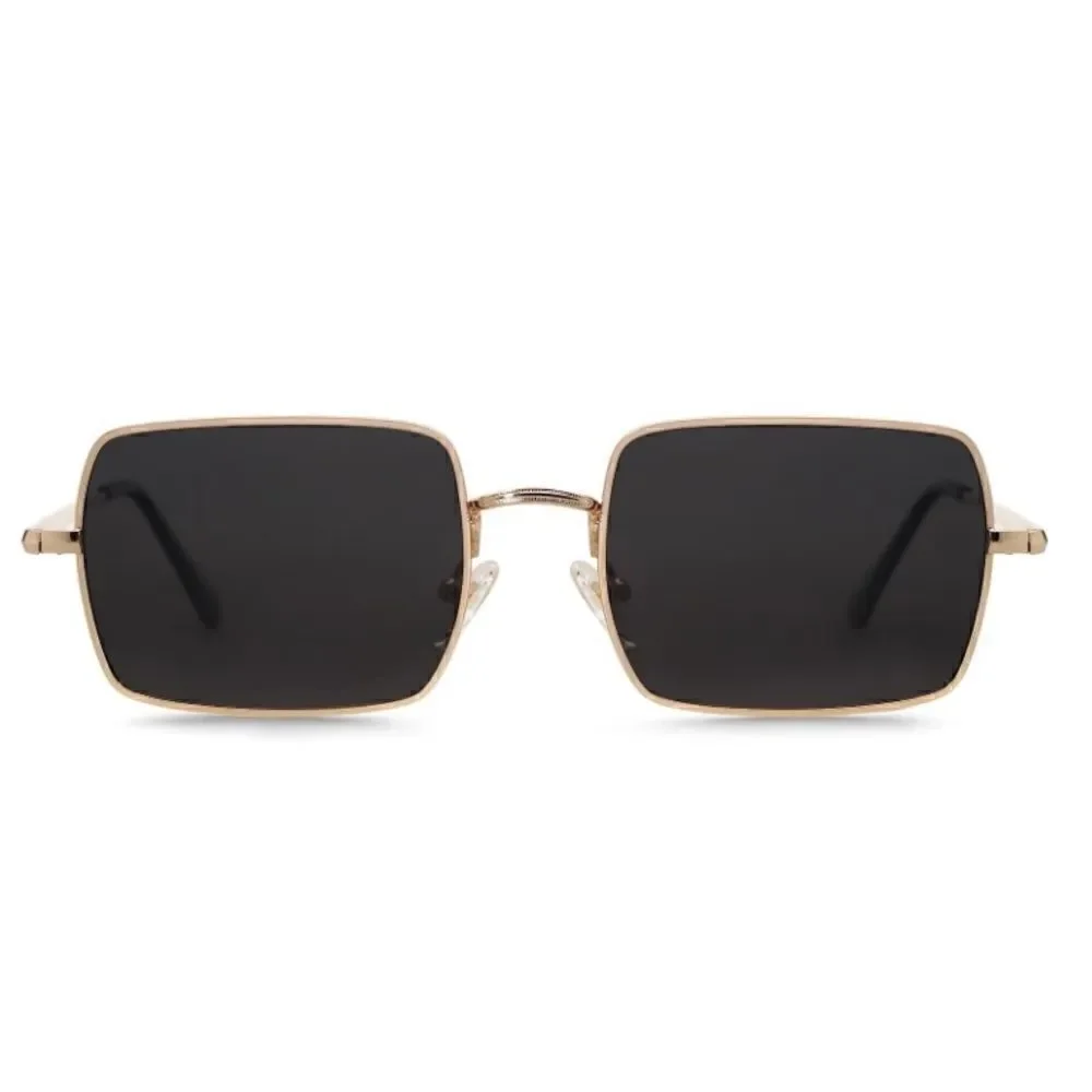 Trendy Thin Rectangle Frame Sunglasses